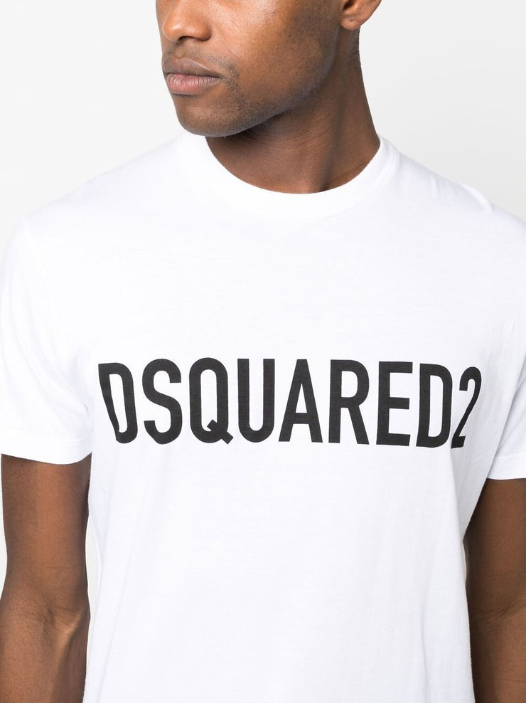 Dsquared2 Slouch Logo-print T-shirt in White