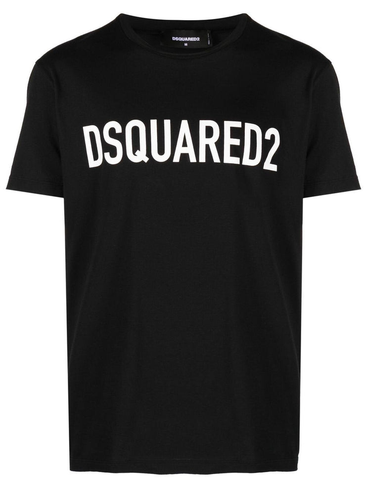 Dsquared2 Slouch Logo-print T-shirt in Black