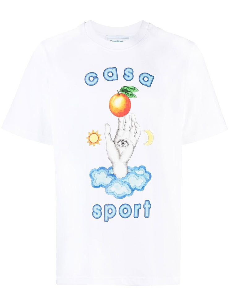 Casablanca Casa Talisman Print T-shirt White