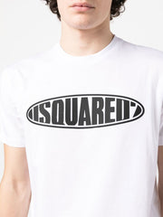 Dsquared2 Surf Board logo print T-Shirt in White