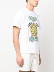 Casablanca Casa Turtle Graphic Print T-shirt in White