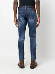 Dsquared2 1964 Patch Distressed Slim Jeans