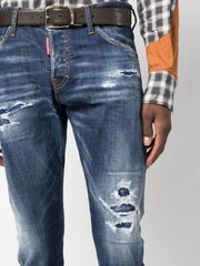 Dsquared2 1964 Patch Distressed Slim Jeans