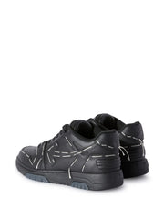 Off-White Out of Office Low Sartorial Stitched Leather Trainers in Black