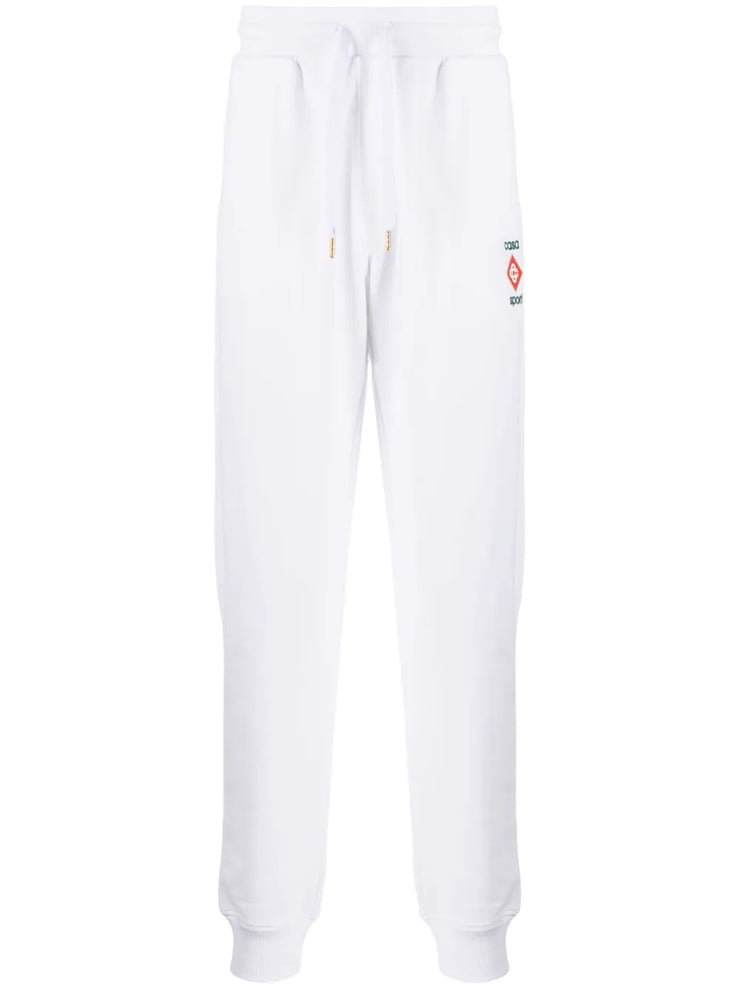 Casablanca Casa Sport Logo 3D Printed Unisex Sweatpant Joggers White