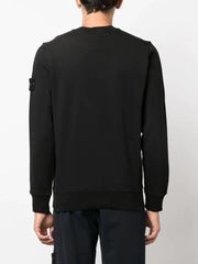 Stone Island Compass Patch Crew neck Sweatshirt in Black