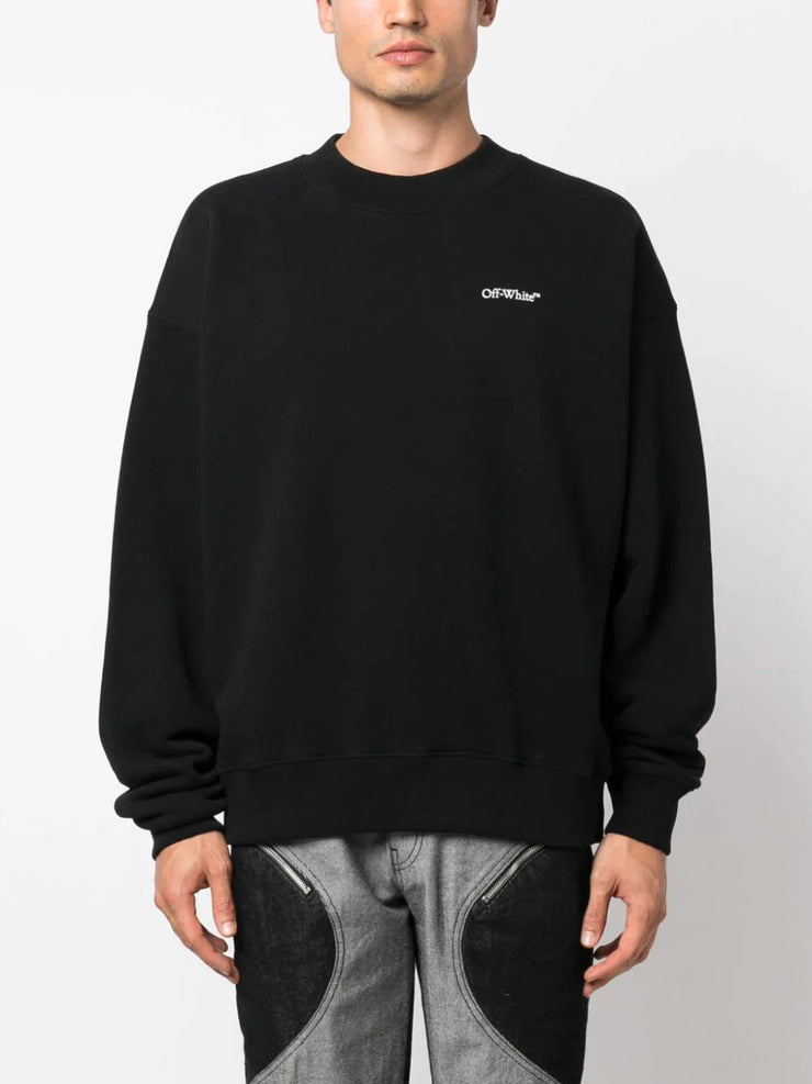 Off-White Lunar Arrow Skate Sweatshirt in Black