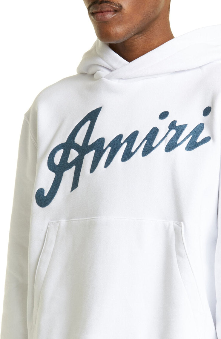 Amiri California Hawaiian Hoodie in White