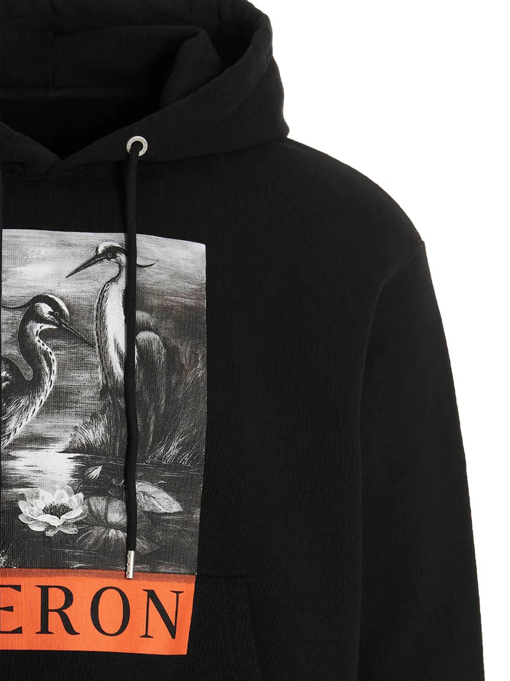 Heron Preston Heron Printed Hoodie in Black