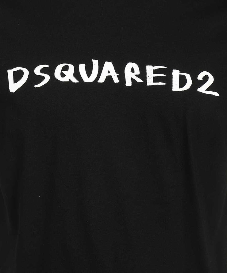 Dsquared2 Slim Logo Printed T-shirt in Black