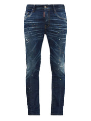 Dsquared2 Skater Paint Splatter Jeans in Blue