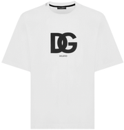 Dolce & Gabbana DG Milano Logo Print T-Shirt in White