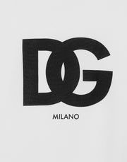 Dolce & Gabbana DG Milano Logo Print T-Shirt in White