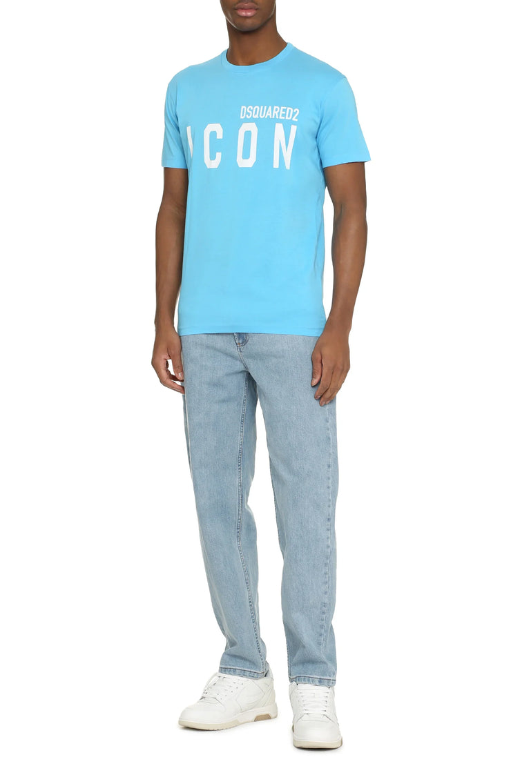 Dsquared2 Icon Printed T-Shirt in Blue