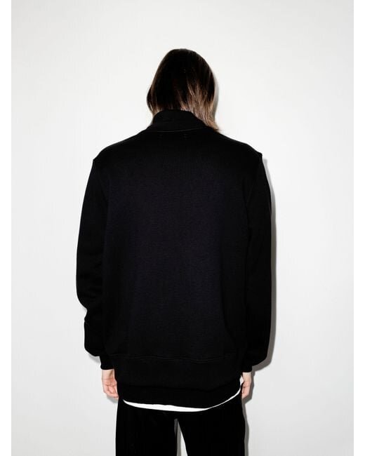 Amiri Black M.A Bar Logo Cotton Sweatshirt