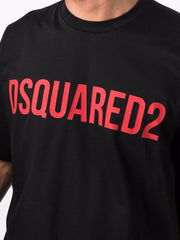 Dsquared2 Slouch Logo-print T-shirt in Black