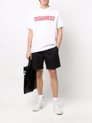 Dsquared2 Slouch Logo-print T-shirt in White