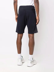 C.P. Company Light Fleece Shorts in Total Eclipse Navy