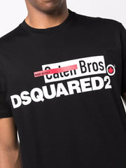 Dsquared2 Caten Bros Logo T-shirt in Black