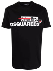 Dsquared2 Caten Bros Logo T-shirt in Black