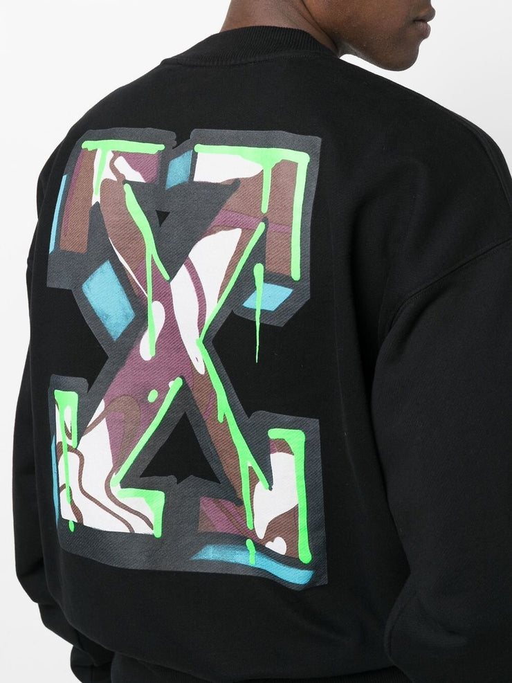 Off-White Neen Arrow Skate Black Sweatshirt