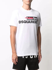 Dsquared2 Caten Bros Logo T-shirt in White