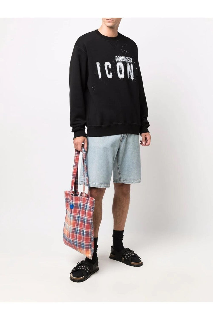 Dsquared2 Icon Spray Sweatshirt Black