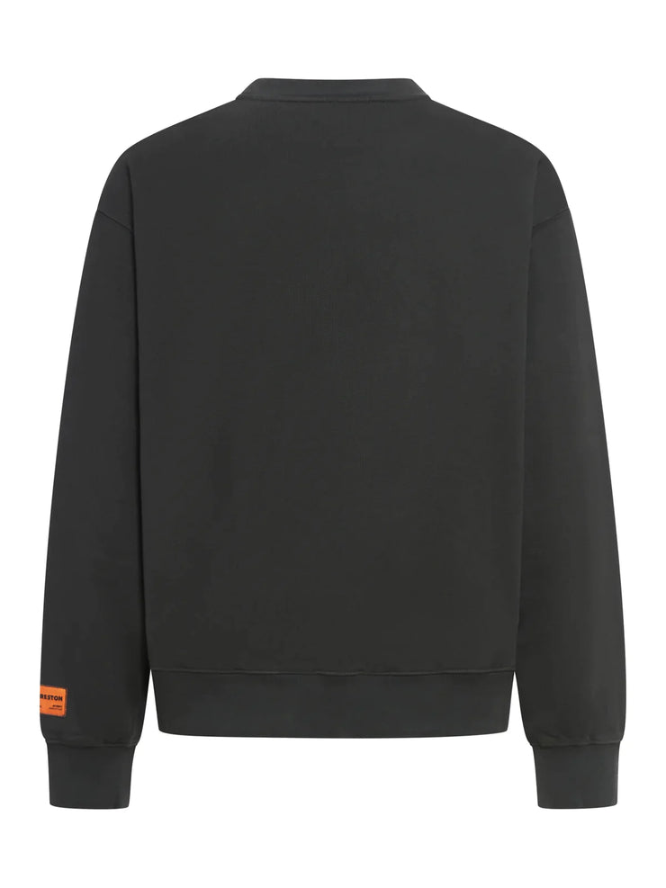 Heron Preston Bird Painted Crewneck Sweatshirt in Black