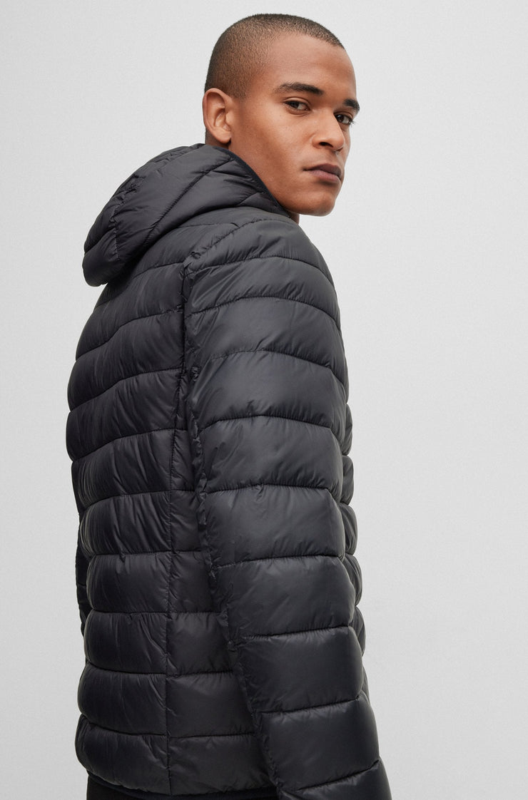 Hugo Boss Water-repellent Puffer Jacket Black