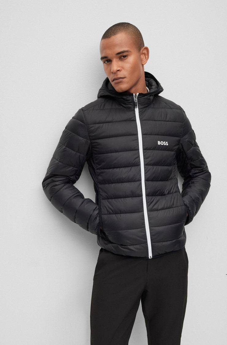 Hugo Boss Water-repellent Puffer Jacket Black