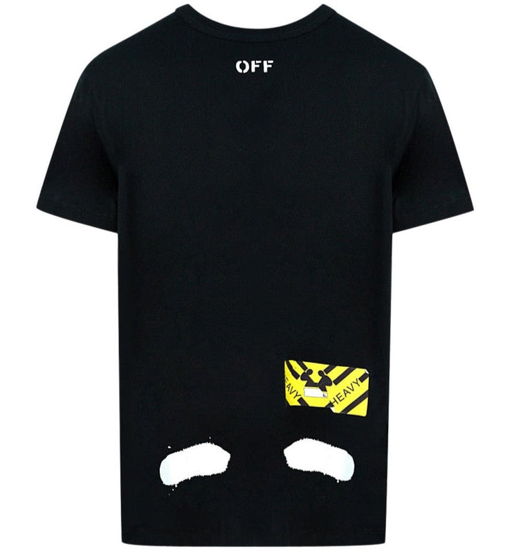 Off-White Diag Spray T-Shirt in Black